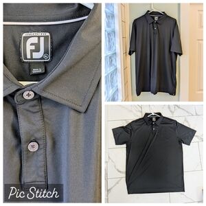 FootJoy Men's Black Polo Shirt Size XL